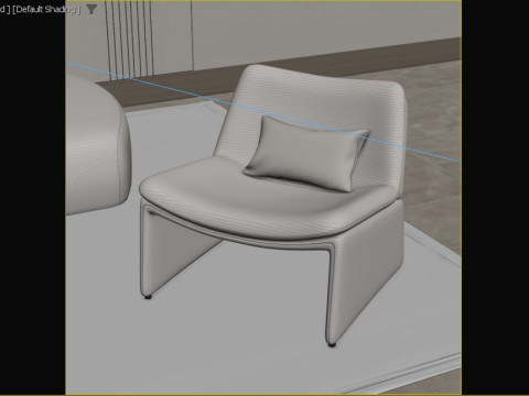 Modern Living Room 3D Модель