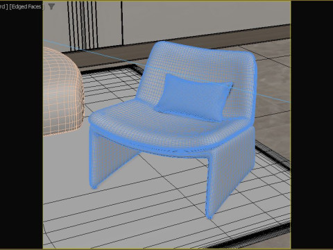 Modern Living Room 3D Модель