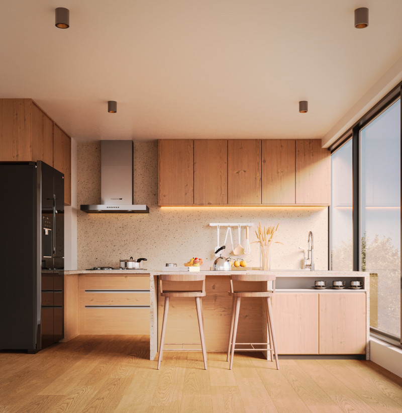 Modern Kitchen Modelo 3D .c4d .max .obj .3ds .fbx .stl .blend