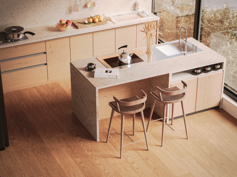 Modern Kitchen Modelo 3D