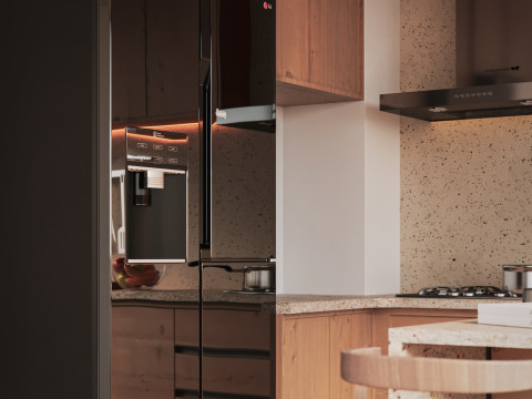 Modern Kitchen Modelo 3D