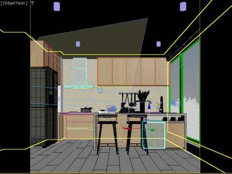 Modern Kitchen Modelo 3D
