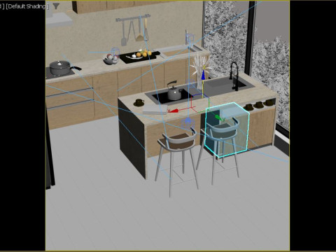 Modern Kitchen Modelo 3D