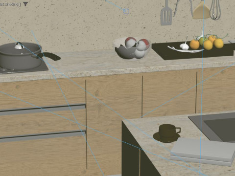 Modern Kitchen Modelo 3D