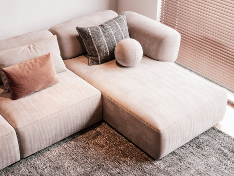 Modern Living Room 3D Модель