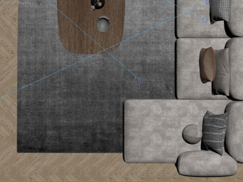 Modern Living Room 3D Модель
