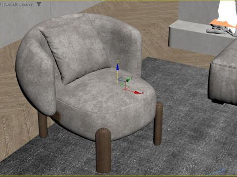 Modern Living Room 3D Модель