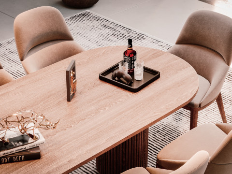 Modern Dining Room Modello 3D