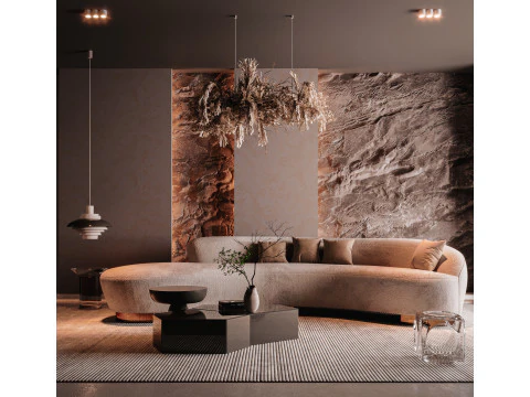 Soggiorno moderno Modello 3D