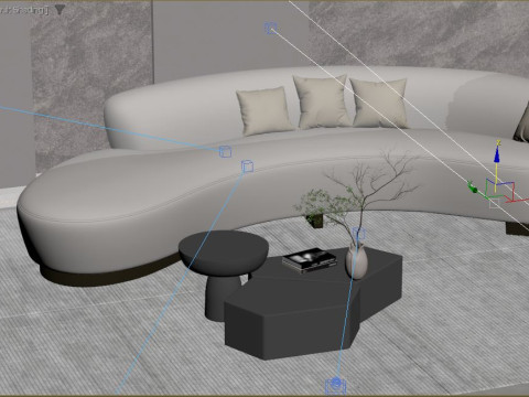 Modern Living Room 3Dモデル