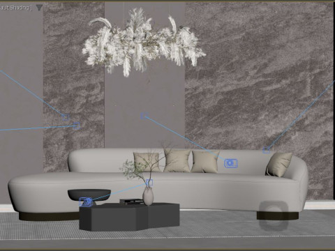 Modern Living Room 3Dモデル