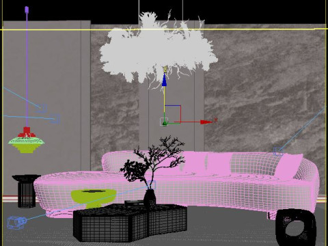 Modern Living Room 3Dモデル