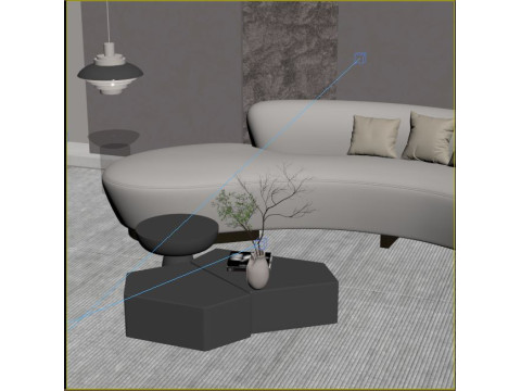 Modern Living Room 3Dモデル