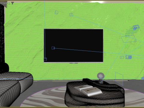 Modern Living Room 3D Model