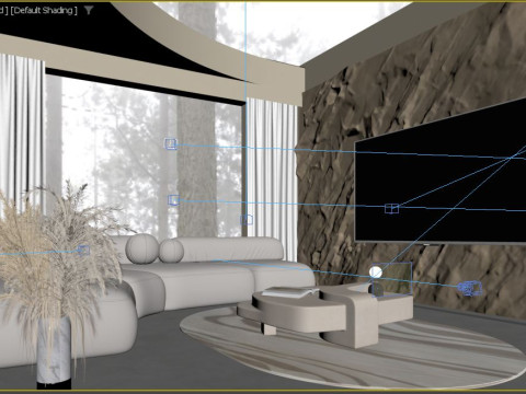 Modern Living Room 3D Model