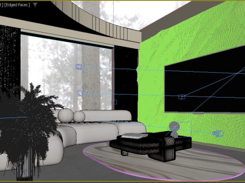 Modern Living Room 3D Model