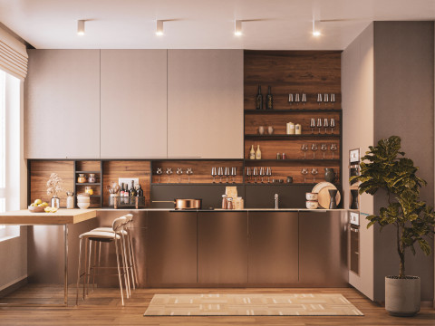 Modern Kitchen Model 3D