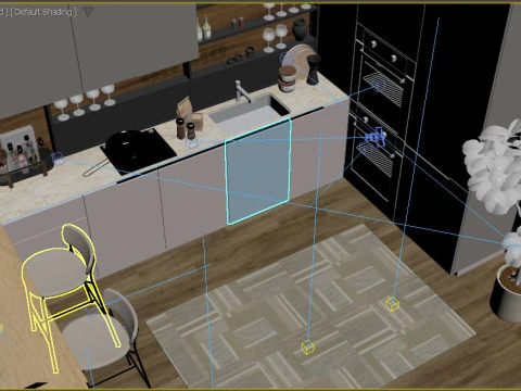 Modern Kitchen 3D Model