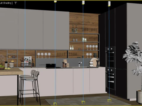 Modern Kitchen 3D Model