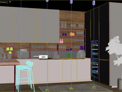 Modern Kitchen 3D Model