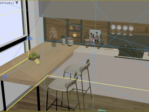 Modern Kitchen 3D Model