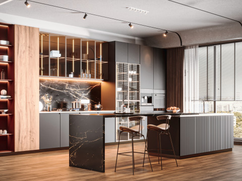 Modern Kitchen Model 3D