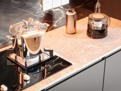 Cucina moderna Modello 3D