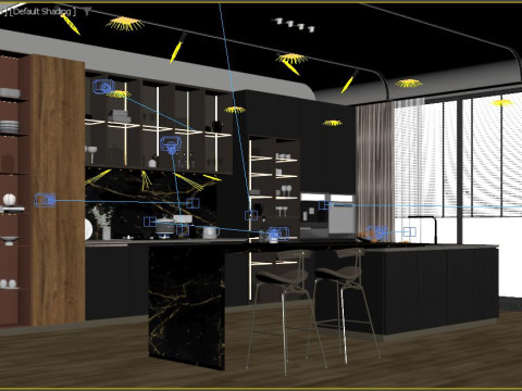 Modern Kitchen 3D Modell