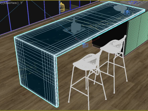 Modern Kitchen 3D Modell