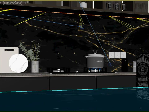 Cucina moderna Modello 3D