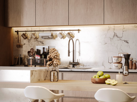 Modern Kitchen 3D 모델
