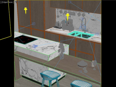 Modern Kitchen 3D 모델