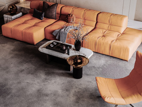 Modern Living Room 3D Модель
