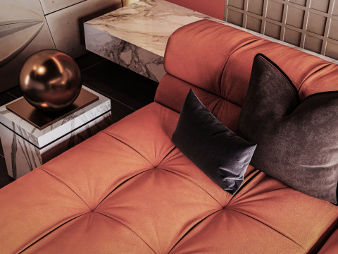 Modern Living Room 3D Модель