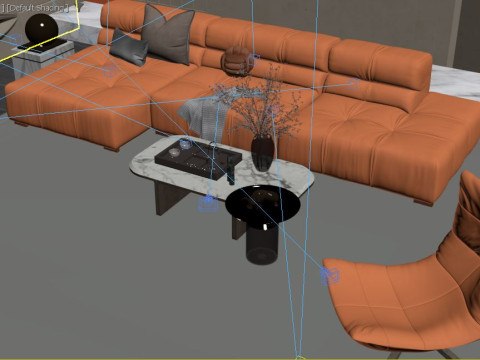 Modern Living Room 3D Модель