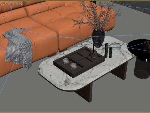 Modern Living Room 3D Модель