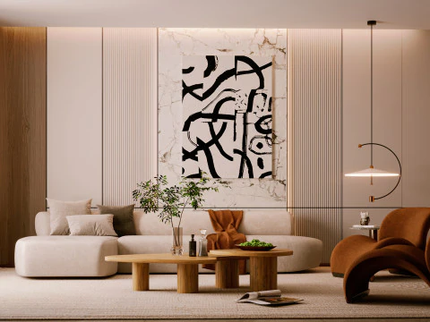 Soggiorno moderno Modello 3D