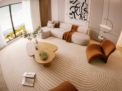 Modern Living Room 3D 模型