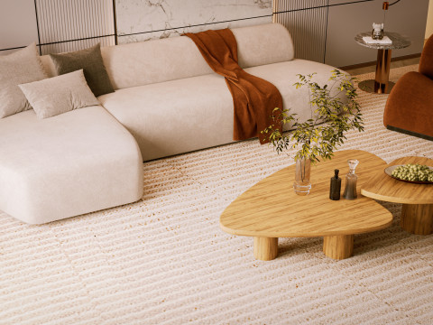 Modern Living Room 3D 模型
