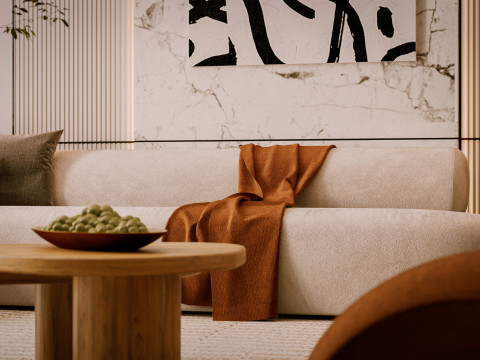 Modern Living Room 3D 模型
