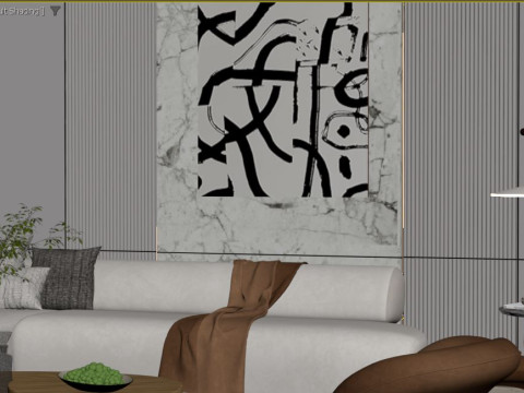 Modern Living Room 3D 模型