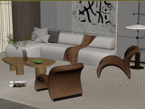 Modern Living Room 3D 模型