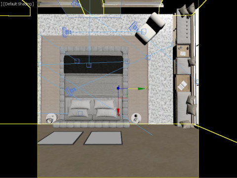 Bed Room 3D Модель