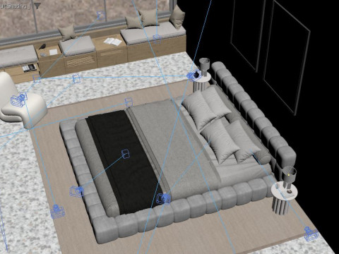 Bed Room 3D Модель