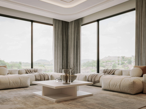 Modern Living Room 3D 模型