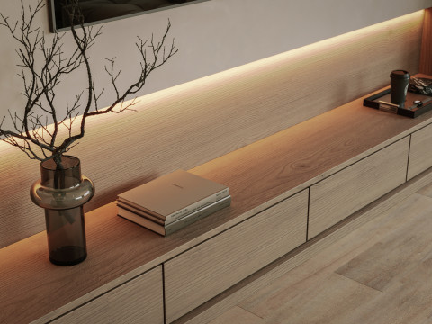 Modern Living Room 3D 模型