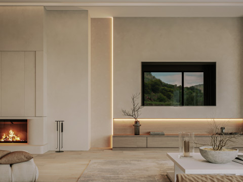 Modern Living Room 3D 模型