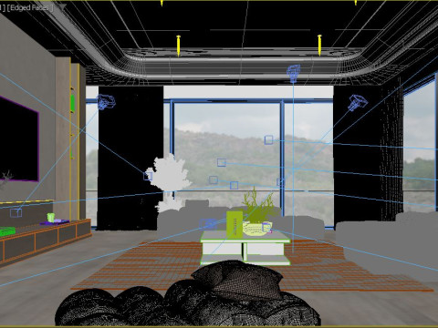 Modern Living Room 3D 模型