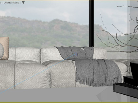 Modern Living Room 3D 模型