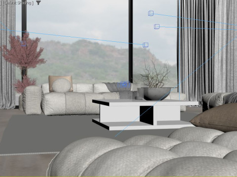 Modern Living Room 3D 模型